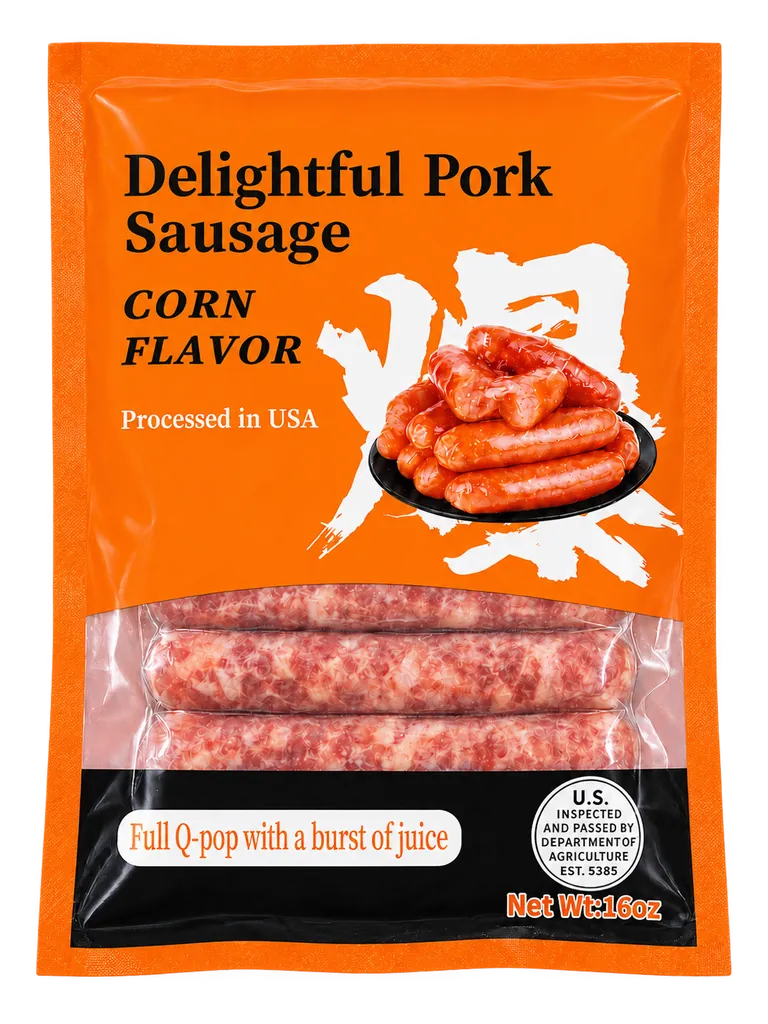 Delightful Pork Sausage Corn Flavor